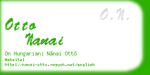 otto nanai business card